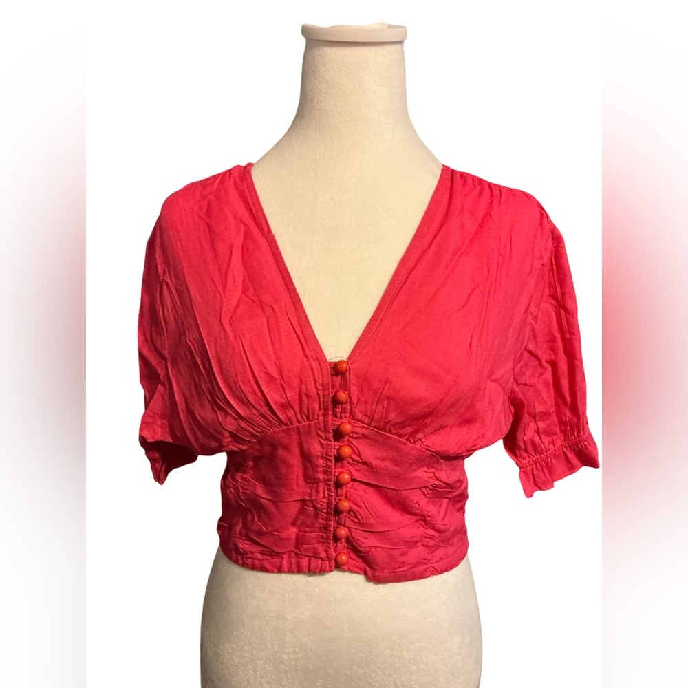 Who’s that girl women’s crop top blouse NWT